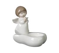 Photophore décoratif en céramique en forme d'ange priant pour des ambiances paisibles dans les maisons modernes Décoration de bureau Cadeau Supports en céramique pour méditations