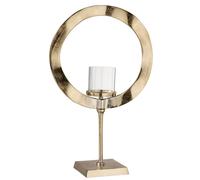 Photophore Design sur Pied "Rond" 46cm Or