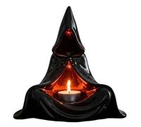 Photophore d'Halloween | Bougeoir avec porte-capuche, décoration effrayante pour salon, chambre à coucher, table de chevet, terrasse, salle à manger