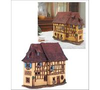 Photophore en céramique | Décoration de chambre | Miniature de collection de l'original Winstub en Alsace | B319