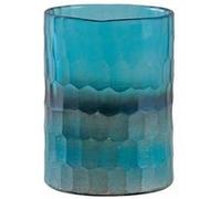 Photophore en verre mosaique turquoise Turquoise G