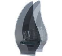 Photophore flamme - 1 place - Table Passion - Gris - Verre Gris