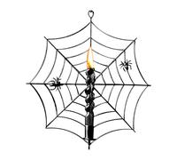 Photophore gothique d'Halloween à suspendre en métal pour décoration de fête à la maison Lqz333 (B, 15 cm)