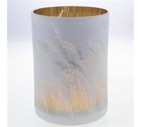 Photophore Poaceae 24 cm - Lou De Castellane - Blanc - Verre Blanc G