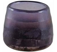 Photophore rond en verre teinté violet Violet G