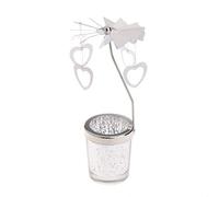 Photophore rotatif en métal pour fête de mariage, hôtel, décoration d'intérieur - Noir