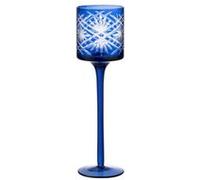 Photophore sur Pied Déco "Santorini" 25cm Bleu Bleu G