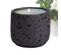 Photophore | Verre à bougie en ciment | Récipient décoratif esthétique sans flamme Gobelet naturel Convient pour mariage, pendaison de crémaillère, fête des repas en plein air et