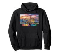 Photoréaliste Dubaï Emirats Arabes Unis Voyage Souvenir Ville Cadeau Touristique Sweat à Capuche