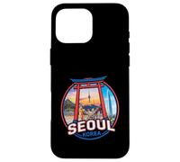 Photoréaliste Séoul Corée Voyage Souvenir Cadeau Touristique Coque pour iPhone 16 Pro Max