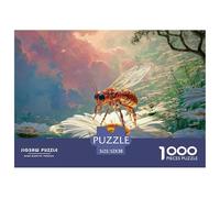 Photorealistic Image of an Orange Pollinator 1000 Pièces Carton Extra-épais Coffret De Puzzles Magical Honeybee Stimulant Et Éducatif Jeu Familial Puzzles pour Adultes Et Enfants 52x38cm/1000pcs