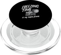 Photos Citation Freezing Time is My Super Power Photographe PopSockets PopGrip pour MagSafe