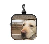 Photos de Labrador Retriever,Pochette de Rangement carrée à Fermeture éclair, Porte-Monnaie en néoprène, Petit Portefeuille, Pochette à Monnaie, Porte-Monnaie