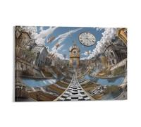 Photos d'illusions d'optique Impression Sur Toile Abstraite Figure Art Affiches Toile Peinture Mur Photo Pour Salon Décoration De La Maison 16x24inch(40x60cm)