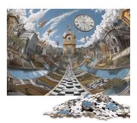 Photos d'illusions d'optique Puzzles en Bois pour Adultes 1000 Pièces Décoration Family Games Cadeaux d'anniversaire pour Jeux Éducatifs Relaxation Et Sagesse 1000pcs (75x50cm)