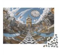 Photos d'illusions d'optique Puzzles en Bois pour Adultes 1000 Pièces Décoration Intérieure Cadeaux d'anniversaire pour Jeu De Défi Familial Jeux Éducatifs Stress Relief 52x38cm/1000pcs