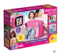 Photos instantanées de l'appareil photo avec impression Barbie