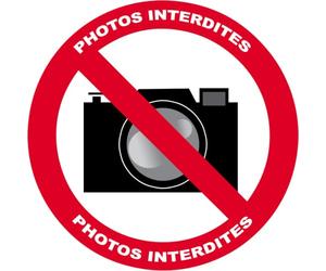 Photos interdites (15cm) - Sticker