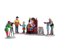 Lemax Lot de 5 Photos de Village de Noël avec Père Noël - 22032
