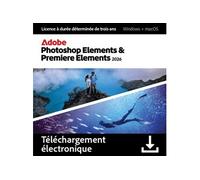 Photoshop Elements 2026 & Premiere Elements 2026 - 2 appareils - Abonnement 3 ans
