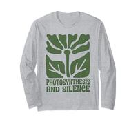Photosynthèse et Silence Boho Floral Plant Gardening Nerdy Manche Longue