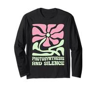 Photosynthèse et Silence Boho Floral Plant Gardening Nerdy Manche Longue