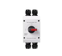 Photovoltaic Solar DC Isolation Switch Outdoor PV Solar Switch 4P 1000V 32A Rotating Handle IP66 EKD7 BIANMTSW(MG25 Connection)