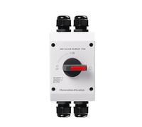 Photovoltaic Solar DC Isolation Switch Outdoor PV Solar Switch 4P 1000V 32A UKPM Rotating Handle IP66 Waterproof EKD7,pratique