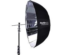 Phottix Premio PH85372 Parapluie parabolique réfléchissant 85 cm Intérieur argenté et extérieur Noir