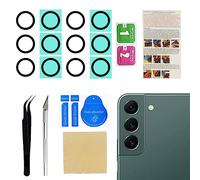 Phoupair Lot de 2 lentilles de rechange pour appareil photo arrière pour Samsung Galaxy S22 et 22+ Plus avec kit d'outils de réparation professionnel et instructions d'installation (français non