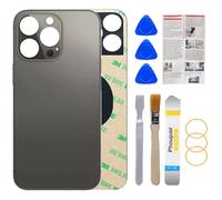 Phoupair Verre arrière de Rechange OEM Compatible avec iPhone 13 Pro Max 6,7" avec Outil de réparation Professionnel et Manuel d'installation (Graphite)