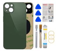 Phoupair Vitre arrière de Rechange Compatible avec iPhone 13 6,1" avec kit de réparation et Manuel d'installation (Vert)