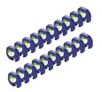 PHOVYAFI 10 cart-Pack Randeau d'étiquette en Plastique 12 mm Compatible avec LT-100H Labelkaker 200B QX50 Fonctionne avec 91331 91201 91222 91202(White Paper)