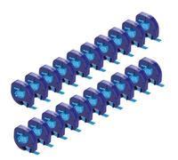 PHOVYAFI 10 cart-Pack Randeau d'étiquette en Plastique 12 mm Compatible avec LT-100H Labelkaker 200B QX50 Fonctionne avec 91331 91201 91222 91202(Ocean Blue)
