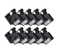 PHOVYAFI 10 Pack 12 mm Noir sur Bande d'étiquette Blanche Compatible avec D1 45013 45016 45017 45018 45019 45020 Compatible avec LabelManager 160 280(Black on Clear)