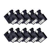 PHOVYAFI 10 Pack Tape de 6 mm en Noir sur Blanc Compatible avec Le Ruban D1 43613 Compatible avec LabelManager 160 280