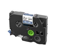 PHOVYAFI 10 PCS 12 mm Tapis stratifié Compatible avec Les Fabricants d'étiquettes Compatible avec Les modèles 231 131 335 431 531 631 731 831 931 M31(White on Blue)