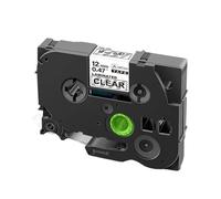 PHOVYAFI 10 PCS 12 mm Tapis stratifié Compatible avec Les Fabricants d'étiquettes Compatible avec Les modèles 231 131 335 431 531 631 731 831 931 M31(Black on Clear)