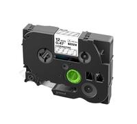 PHOVYAFI 10 PCS 12 mm Tapis stratifié Compatible avec Les Fabricants d'étiquettes Compatible avec Les modèles 231 131 335 431 531 631 731 831 931 M31(White on Clear)