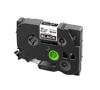 PHOVYAFI 10 PCS 12 mm Tapis stratifié Compatible avec Les Fabricants d'étiquettes Compatible avec Les modèles 231 131 335 431 531 631 731 831 931 M31(White on Black)