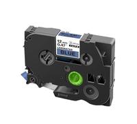 PHOVYAFI 10 PCS 12 mm Tapis stratifié Compatible avec Les Fabricants d'étiquettes Compatible avec Les modèles 231 131 335 431 531 631 731 831 931 M31(Black on Blue)