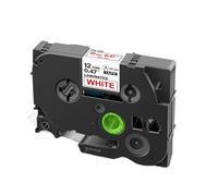 PHOVYAFI 10 PCS 12 mm Tapis stratifié Compatible avec Les Fabricants d'étiquettes Compatible avec Les modèles 231 131 335 431 531 631 731 831 931 M31(Red on White)