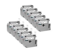 PHOVYAFI 10 PCS RABLEAU MK231 MK MK Compatible avec Les Fabricants d'étiquettes PT-70 PT-80 PT-65 PT-90 MK-131 MK-631(Black on White)