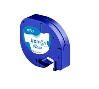 PHOVYAFI 10pcs Fer sur Les Rubans de Tissu Accessoires de créateur de Labels étiquetage de la Machine à étiqueter Compatible avec la Livraison directe LT 100H(Blue on White)