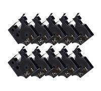 PHOVYAFI 10pk 45013 Tapis d'étiquette D1 Compatible Compatible avec diverses imprimantes LabelgManager 45013 45010 45018 40913 43613 en Tailles de 9 mm(White on Black)