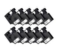 PHOVYAFI 10pk 45013 Tapis d'étiquette D1 Compatible Compatible avec diverses imprimantes LabelgManager 45013 45010 45018 40913 43613 en Tailles de 9 mm(Black on White)