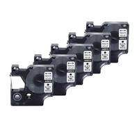 PHOVYAFI 12 mm Noir sur Blanc 5 étiquettes de Pack compatibles avec D1 160 280 210D 360D PNP sans Fil 220p 260p 450D