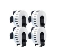 PHOVYAFI 4 Rouleau en Papier Thermique continu 12 mmx30.48m Compatible avec Les imprimantes de Marque QL QL-500 QL-570 et DK-22214(4 Rolls)