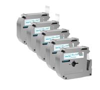 PHOVYAFI 5pcs Tape Adhesive Label Compatible avec MK-231 M-K231 MK-131 Compatible avec PT-70 PT-80(5PK Blue on White)