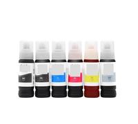 PHOVYAFI 6 Couleur 70 ML Encre Pigment Compatible avec 011 012 114 115 552 L8160 L8180 L8168 L8188 ET-8500 ET-8550(6Color)